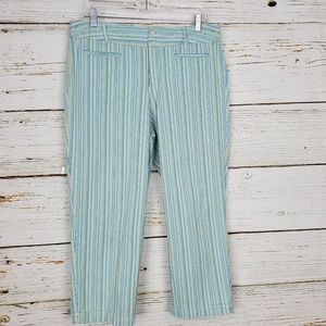 Columbia River Resort Striped Crop Pants